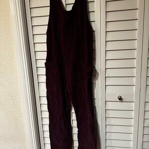 NWT Free People "We The Free" High Roller Cord Jumpsuit SZ L